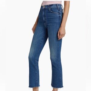 MOTHER The Hustler High-Rise Ankle Fray Pants